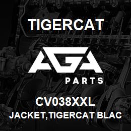 CV038XXL Tigercat JACKET,TIGERCAT BLACK USA,EXTRA LARGE | AGA Parts