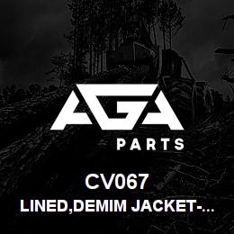 CV067 Tigercat LINED,DEMIM JACKET-INDIGO/KHAKI,LARGE | AGA Parts