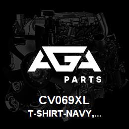 CV069XL Tigercat T-SHIRT-NAVY,TIGERCAT,LARGE | AGA Parts