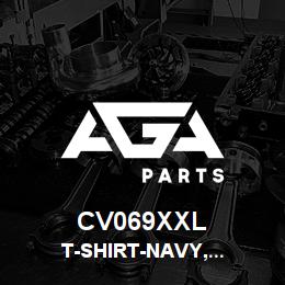 CV069XXL Tigercat T-SHIRT-NAVY,TIGERCAT,EXTRA LARGE | AGA Parts