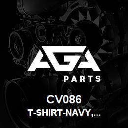 CV086 Tigercat T-SHIRT-NAVY,TIGERCAT,XX LARGE | AGA Parts