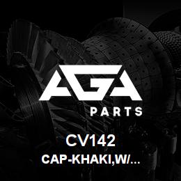 CV142 Tigercat CAP-KHAKI,W/ CAMOFLAGE BRIM,TIGERCAT | AGA Parts