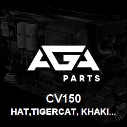 CV150 Tigercat HAT,TIGERCAT, KHAKI w/CAMOUFLAGE BRIM | AGA Parts