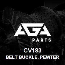 CV183 Tigercat BELT BUCKLE, PEWTER | AGA Parts