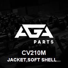 CV210M Tigercat JACKET,SOFT SHELL WATERPROOF,BLACK,LARGE | AGA Parts
