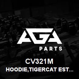 CV321M Tigercat HOODIE,TIGERCAT EST.1992,CHAR.GREY,LARGE | AGA Parts