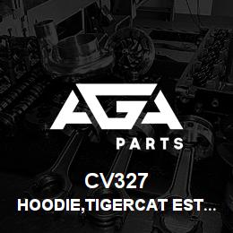 CV327 Tigercat HOODIE,TIGERCAT EST.1992,CHAR.GREY,XL | AGA Parts