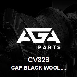 CV328 Tigercat CAP,BLACK WOOL,ACRYLIC,W GREY 3D LOGO | AGA Parts