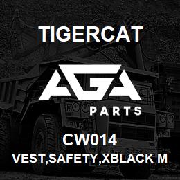 CW014 Tigercat VEST,SAFETY,XBLACK MESH,ONE SIZE FITS ALL | AGA Parts