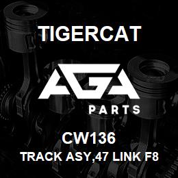 CW136 Tigercat TRACK ASY,47 LINK F8.0 28''DOUBLE GROUSE | AGA Parts