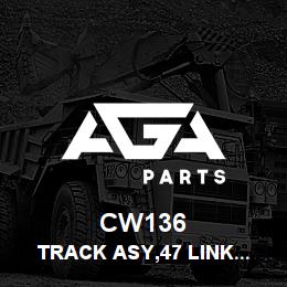 CW136 Tigercat TRACK ASY,47 LINK F8.0 28''DOUBLE GROUSE | AGA Parts