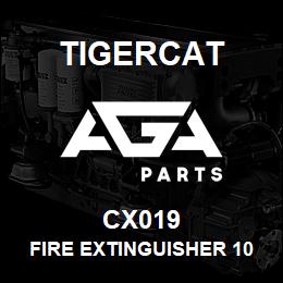 CX019 Tigercat FIRE EXTINGUISHER 10LB ABC W/BRACKET | AGA Parts