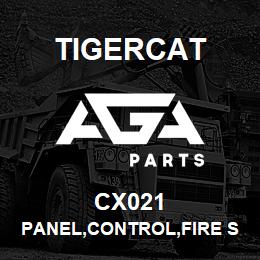 CX021 Tigercat PANEL,CONTROL,FIRE SUPPRESSION,W/LABEL | AGA Parts