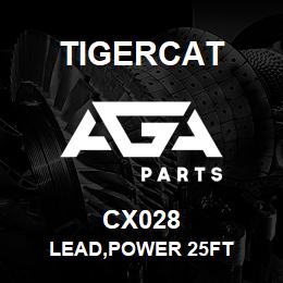 CX028 Tigercat LEAD,POWER 25FT | AGA Parts