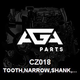 CZ018 Tigercat TOOTH,NARROW,SHANK,NON-CARBIDE,QUADCO | AGA Parts