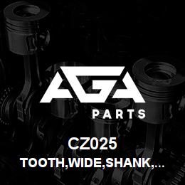 CZ025 Tigercat TOOTH,WIDE,SHANK,NON-CARBIDE,QUADCO | AGA Parts