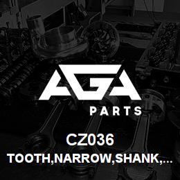CZ036 Tigercat TOOTH,NARROW,SHANK,CARBIDE,QUADCO | AGA Parts