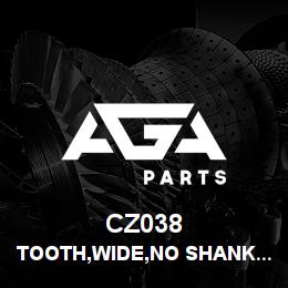 CZ038 Tigercat TOOTH,WIDE,NO SHANK,NON-CARBIDE,GATOR | AGA Parts