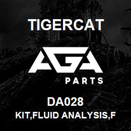 DA028 Tigercat KIT,FLUID ANALYSIS,FRENCH SAMPLE CARD | AGA Parts