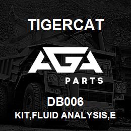 DB006 Tigercat KIT,FLUID ANALYSIS,ENGLISH,USA DEALERS | AGA Parts
