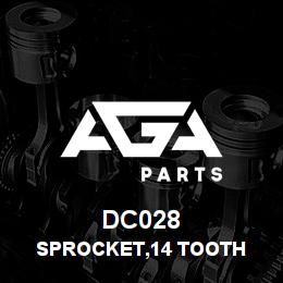 DC028 Tigercat SPROCKET,14 TOOTH | AGA Parts