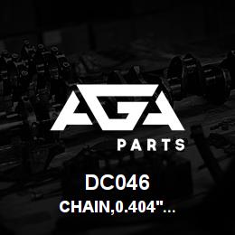 DC046 Tigercat CHAIN,0.404'' PITCH 67 LINK | AGA Parts