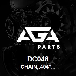 DC048 Tigercat CHAIN,.404'' PITCH 0.080''GA. 102 LINK | AGA Parts