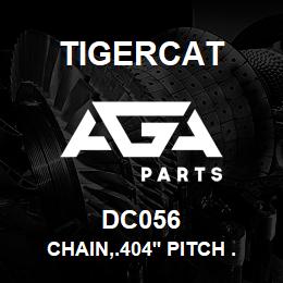 DC056 Tigercat CHAIN,.404'' PITCH .080''GA 95 LINK | AGA Parts