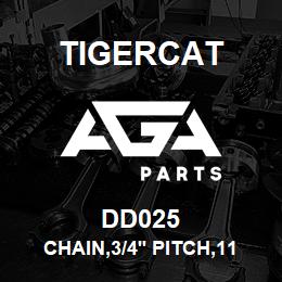 DD025 Tigercat CHAIN,3/4'' PITCH,11H,66 LINKS | AGA Parts