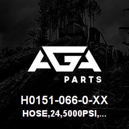 H0151-066-0-XX Tigercat HOSE,24,5000PSI,24CD62(STR)-24CD62(45M) | AGA Parts