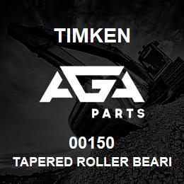 00150 Timken TAPERED ROLLER BEARINGS - SINGLE CUPS - IMPERIAL | AGA Parts