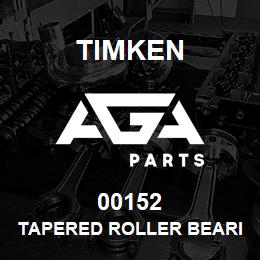 00152 Timken TAPERED ROLLER BEARINGS - SINGLE CUPS - IMPERIAL | AGA Parts