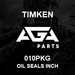010PKG Timken OIL SEALS INCH | AGA Parts