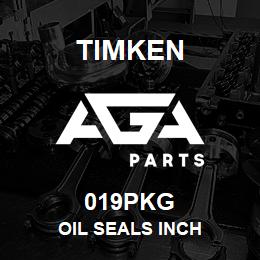 019PKG Timken OIL SEALS INCH | AGA Parts