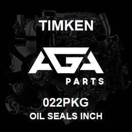 022PKG Timken OIL SEALS INCH | AGA Parts