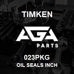 023PKG Timken OIL SEALS INCH | AGA Parts