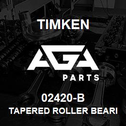 02420-B Timken TAPERED ROLLER BEARINGS - SINGLE FLANGED CUPS - IMPERIAL | AGA Parts