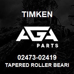 02473-02419 Timken TAPERED ROLLER BEARINGS - TS (TAPERED SINGLE) IMPERIAL | AGA Parts