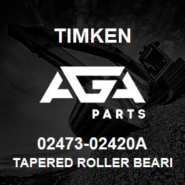 02473-02420A Timken TAPERED ROLLER BEARINGS - TS (TAPERED SINGLE) IMPERIAL | AGA Parts