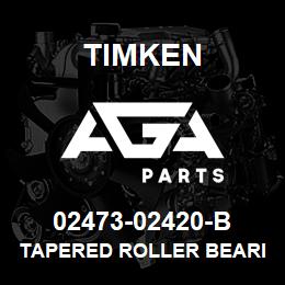 02473-02420-B Timken TAPERED ROLLER BEARINGS - TSF (TAPERED SINGLE WITH FLANGE) IMPERIAL | AGA Parts