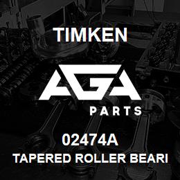 02474A Timken TAPERED ROLLER BEARINGS - SINGLE CONES - IMPERIAL | AGA Parts