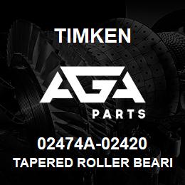 02474A-02420 Timken TAPERED ROLLER BEARINGS - TS (TAPERED SINGLE) IMPERIAL | AGA Parts