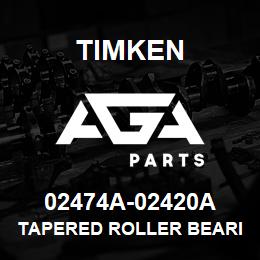 02474A-02420A Timken TAPERED ROLLER BEARINGS - TS (TAPERED SINGLE) IMPERIAL | AGA Parts