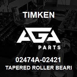 02474A-02421 Timken TAPERED ROLLER BEARINGS - TS (TAPERED SINGLE) IMPERIAL | AGA Parts