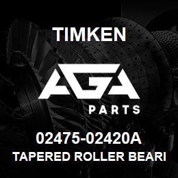 02475-02420A Timken TAPERED ROLLER BEARINGS - TS (TAPERED SINGLE) IMPERIAL | AGA Parts
