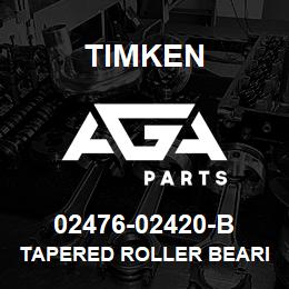 02476-02420-B Timken TAPERED ROLLER BEARINGS - TSF (TAPERED SINGLE WITH FLANGE) IMPERIAL | AGA Parts