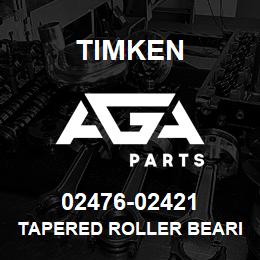 02476-02421 Timken TAPERED ROLLER BEARINGS - TS (TAPERED SINGLE) IMPERIAL | AGA Parts