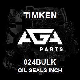 024BULK Timken OIL SEALS INCH | AGA Parts