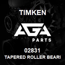02831 Timken TAPERED ROLLER BEARINGS - SINGLE CUPS - IMPERIAL | AGA Parts