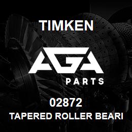 02872 Timken TAPERED ROLLER BEARINGS - SINGLE CONES - IMPERIAL | AGA Parts